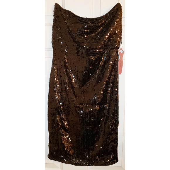 Haute Monde Dresses & Skirts - Black Sequin tube dress, nwt!